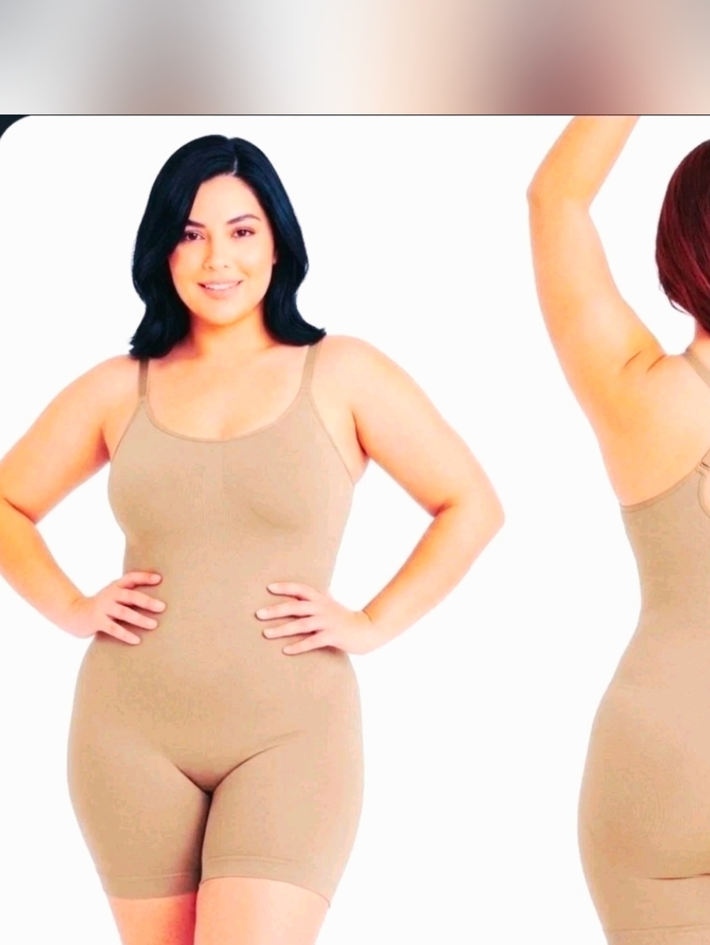 Maidenform Basically Sexy Seamless BEIGE Smoothing Romper Size 2XL New With Tags